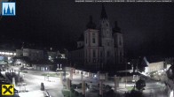 Archiv Foto Webcam Mariazell: Hauptplatz und Basilika 23:00