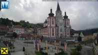 Archiv Foto Webcam Mariazell: Hauptplatz und Basilika 06:00