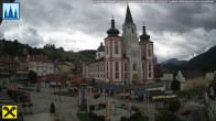 Archiv Foto Webcam Mariazell: Hauptplatz und Basilika 11:00