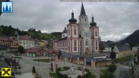 Archiv Foto Webcam Mariazell: Hauptplatz und Basilika 05:00