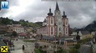 Archiv Foto Webcam Mariazell: Hauptplatz und Basilika 07:00