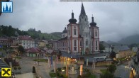 Archiv Foto Webcam Mariazell: Hauptplatz und Basilika 05:00