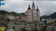 Archiv Foto Webcam Mariazell: Hauptplatz und Basilika 07:00