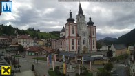 Archiv Foto Webcam Mariazell: Hauptplatz und Basilika 08:00