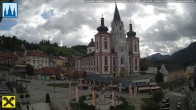 Archiv Foto Webcam Mariazell: Hauptplatz und Basilika 09:00