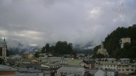 Archiv Foto Webcam Berchtesgaden: Zentrum und Hotel Edelweiss 09:00