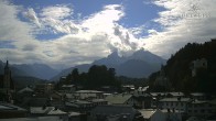 Archiv Foto Webcam Berchtesgaden: Zentrum und Hotel Edelweiss 13:00