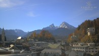 Archiv Foto Webcam Berchtesgaden: Zentrum und Hotel Edelweiss 09:00