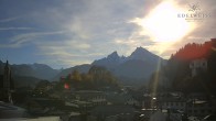 Archiv Foto Webcam Berchtesgaden: Zentrum und Hotel Edelweiss 13:00