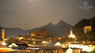 Archiv Foto Webcam Berchtesgaden: Zentrum und Hotel Edelweiss 19:00