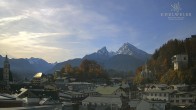 Archiv Foto Webcam Berchtesgaden: Zentrum und Hotel Edelweiss 09:00