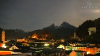 Archiv Foto Webcam Berchtesgaden: Zentrum und Hotel Edelweiss 23:00