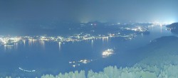 Archiv Foto Webcam Wörthersee - Aussichtsturm Pyramidenkogel 23:00