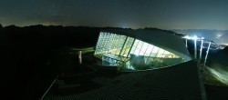 Archived image Webcam Axamer Lizum: Hoadl-Haus und Top station Olympiabahn 23:00