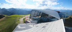 Archived image Webcam Axamer Lizum: Hoadl-Haus und Top station Olympiabahn 15:00