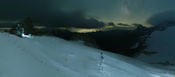 Archiv Foto Webcam Hintertuxer Gletscher - Bergstation Gefrorene Wand 23:00
