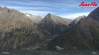 Archiv Foto Webcam Saas-Fee: Bergstation Hannig 14:00