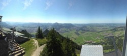 Archiv Foto Webcam Grünten - Panoramablick Sonthofen und Immenstadt 08:00