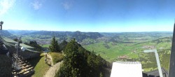 Archived image Webcam Grünten - Panoramic view Sonthofen and Immenstadt 11:00