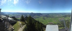 Archived image Webcam Grünten - Panoramic view Sonthofen and Immenstadt 13:00