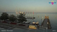Archiv Foto Webcam Lido Mirabello Bardolino - Blick zum Hafen 06:00