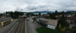 Archiv Foto Webcam Blick vom Bahnhof am Attersee 09:00