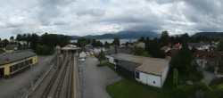 Archiv Foto Webcam Blick vom Bahnhof am Attersee 13:00