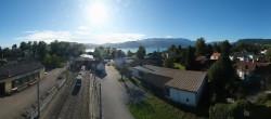 Archived image Webcam View from the railway station at Attersee 08:00