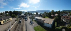 Archived image Webcam View from the railway station at Attersee 09:00