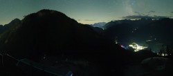 Archived image Webcam View from Kornplatz to the Piz de Plaies mountain station 23:00