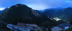 Archived image Webcam View from Kornplatz to the Piz de Plaies mountain station 03:00