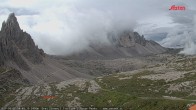 Archived image Webcam Dolomites: Mountain Hut Antonio Locatelli 07:00