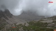 Archiv Foto Webcam Dreizinnenhütte Südtirol: Blick auf die 3 Zinnen 09:00