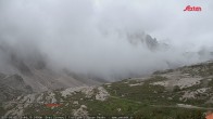 Archiv Foto Webcam Dreizinnenhütte Südtirol: Blick auf die 3 Zinnen 12:00