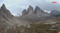 Archiv Foto Webcam Dreizinnenhütte Südtirol: Blick auf die 3 Zinnen 17:00