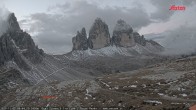 Archiv Foto Webcam Dreizinnenhütte Südtirol: Blick auf die 3 Zinnen 05:00
