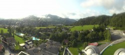 Archiv Foto Webcam Bischofshofen: Blick auf Skisprungschanze und Ort 02:00