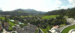 Archiv Foto Webcam Bischofshofen: Blick auf Skisprungschanze und Ort 04:00