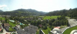 Archiv Foto Webcam Bischofshofen: Blick auf Skisprungschanze und Ort 06:00