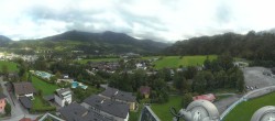 Archiv Foto Webcam Bischofshofen: Blick auf Skisprungschanze und Ort 15:00
