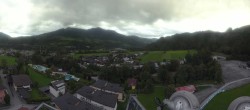 Archiv Foto Webcam Bischofshofen: Blick auf Skisprungschanze und Ort 17:00
