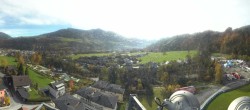 Archiv Foto Webcam Bischofshofen: Blick auf Skisprungschanze und Ort 09:00