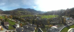 Archiv Foto Webcam Bischofshofen: Blick auf Skisprungschanze und Ort 11:00