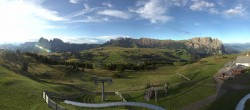 Archived image Webcam Panorama of the Alpe di Siusi from the Puflatsch mountain station 06:00