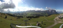 Archived image Webcam Panorama of the Alpe di Siusi from the Puflatsch mountain station 09:00
