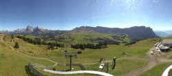 Archived image Webcam Panorama of the Alpe di Siusi from the Puflatsch mountain station 13:00