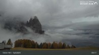 Archiv Foto Webcam Seiser Alm: Bergstation Spitzbühl 08:00
