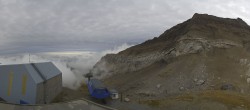 Archiv Foto Webcam Glacier 3000: Bergstation Cabane 17:00