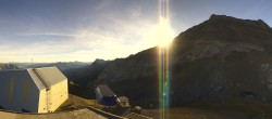 Archiv Foto Webcam Glacier 3000: Bergstation Cabane 07:00