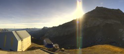 Archiv Foto Webcam Glacier 3000: Bergstation Cabane 08:00